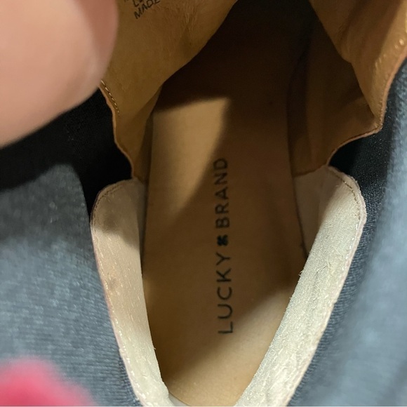 Lucky Brand Gleldo maroon corduroy ankle boots size 8.5 - Picture 7 of 9